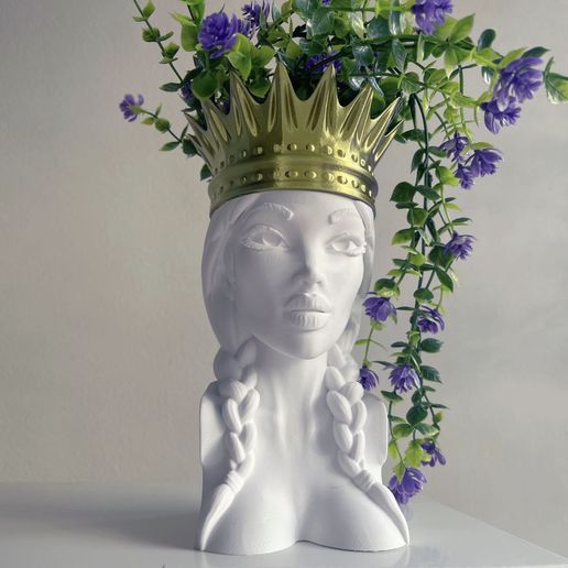 QUEEN BUST PLANTER - 3D model önizlemesi