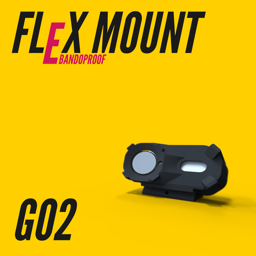 Archivo STL BANDOPROOF FLEXMOUNT // INSTA360 GO2 // SISTEMA DE MONTAJE ...