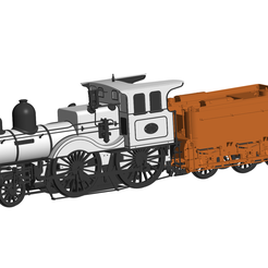 1.png Archivo 3D tren - locomotora - vagón・Design para impresora 3D para descargar