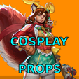 Photopea-asd-76.png Cosplay Squirrel GIrl Tinsel Tail Costume Marvel Rivals Full armor and weapon and props Cosplay Kit , kitbash  all in one