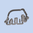 model-1.png Asian Elephant (1) COOKIE CUTTERS, MOLD FOR CHILDREN, BIRTHDAY PARTY