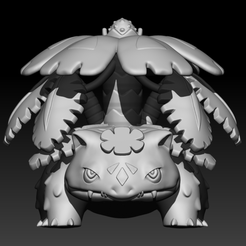 mega-venusaur1.png Файл STL Покемон Мега Флоризарре・3D-печатный дизайн для загрузки