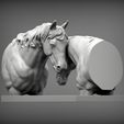 Love-horses-busts4.jpg Love horses bust 3D print model