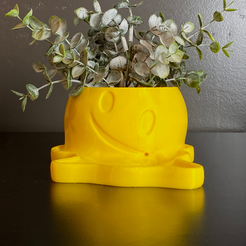 1.png Melting Smiley Face Emoji Planter