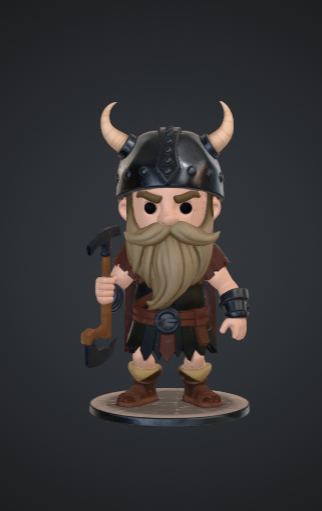 Chibi Viking Warrior – Cute Norse Fighter