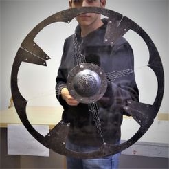 c71c6ba6cbb8a211f5363f1e37e5f9b2_display_large.jpg Бесплатный OBJ файл Viking shield boss・Объект для скачивания и 3D печати