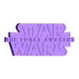 BlackYellowWhite - Star Wars The Force Awakens.stl 3D MULTICOLOR LOGO/SIGN - STAR WARS: The Force Awakens