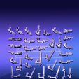 postapoweaponspistolsmelee.jpg Scandalously Huge Postapocalypse Scavenger Force Builder! (10 minis - 256 bits)