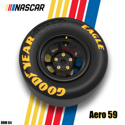 PORTADA.png Archivo 3D NASCAR Aero 59 Wheels・Modelo imprimible en 3D para descargar