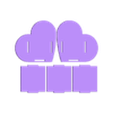 CORAZONDEMELON.stl Moderner modularer Herz-Stifthalter & Schreibtisch-Organisator
