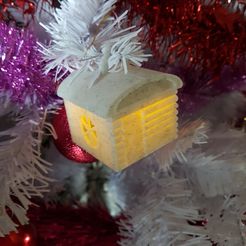 20171209_141155.jpg STL file HOUSE 2 (BOX AND PHOTOPHORE AND BALL OF CHRISTMAS)・3D printing template to download