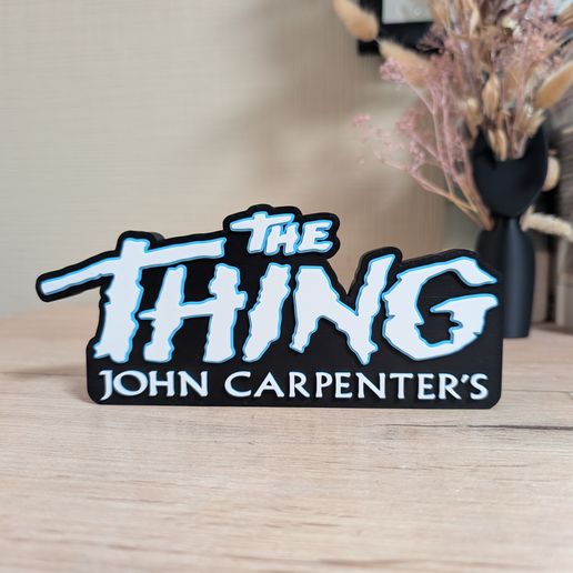 The Thing john carpenter movie logo sign Fanart