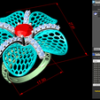 Nhan-luoi-N5098.png Flower ring - Mesh ring - Womens ring - N5098