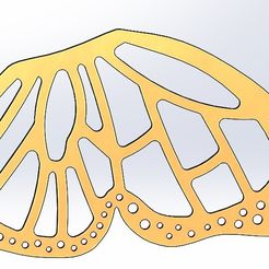 butterfly01.jpg STL-Datei butterfly wing・3D-druckbare Vorlage zum herunterladen