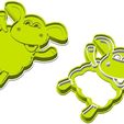 dolly sheep 2.jpg Dolly Sheep Cookie Cutter - Dolly Sheep Cookie Cutter