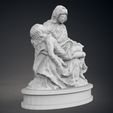 08.jpg Low Poly Pieta Statue