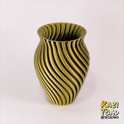 HE.TOAD.PRINTS Spiral Urn (Vase No. 3)