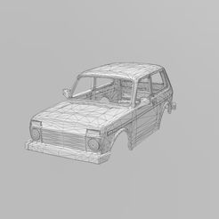 Lada-Niva-Front.jpg OBJ file Lada Niva BODY 1:24 & 1:25 SCALE・3D printable design to download
