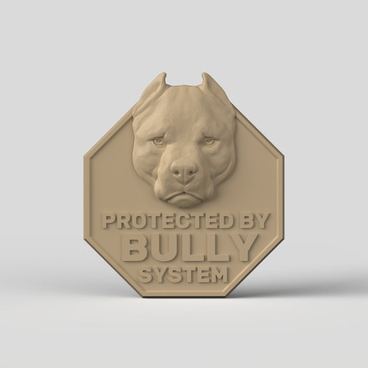 Pitbull-pendant-stl-cnc-3dmodel.220.png 3D модель STL CNC файл Панель Pitbull
