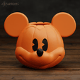 Mickey05.png Pumpkin Mickey Bowl Halloween Disney 2 models