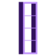 Kallax_1x8_Full.STL 1.6 SCALE IKEA KALLAX STYLE SET FOR BARBİE OR DOLL HOUSE