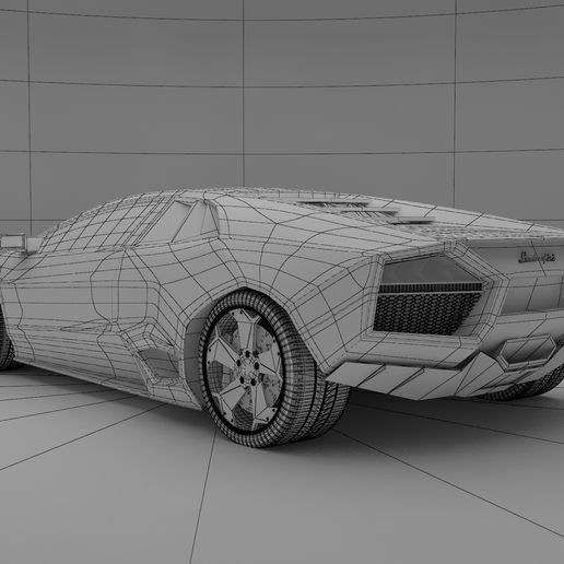 鉄道模型 Lamborghini Reventon 🚗 Lamborghini Reventon 2008 3D model・ 3D File for ・Cults