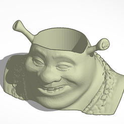 t725-4.png Shrek Planter With Drainage Hole.