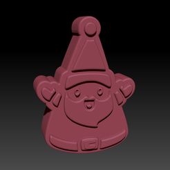 santa_claus.jpg Archivo STL Santa Claus - BOMBA DE BAÑO DE MOLDE, CHAMPÚ SÓLIDO・Plan de impresora 3D para descargar