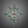 EternalFlamesPrint_frame_0090_base.jpg Kingdom Hearts Axel Eternal Flames Chakrams for Cosplay