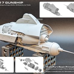 Gunship.jpg STL file CAM117 Gunship・3D printer design to download