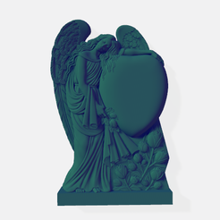Inger-site-2.png Fichier STL Tombstone 3D stl, cruce stl, Angel・Design imprimable en 3D à télécharger