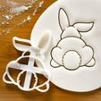 bunny-but.jpg Easter Bunny Butt Cookie Cutter 3 inch