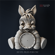 0252.-Zebra.png ZEBRA WALL CLOCK 3d stl файлы для ЧПУ
