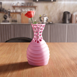 untitled2.png 3D Modern Wireframe Vase STL File - 056