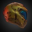 DoomGuyHelmetSideRight.jpg Doom Guy Helmet for Cosplay 3D print model