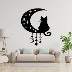Sin-título.jpg gato luna PLANETAS  DECORACION DE PARED MURAL DECO ANIMALES