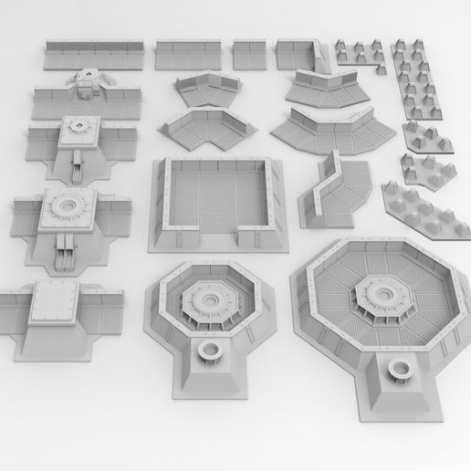 🧸 Interstellar Army Defensive Fortifications・Free STL File for 3D ...