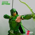 111920 B3DSERK - Green Arrow Color 07.jpg B3DSERK DC comics Green Arrow 3d Sculpture: STL tested & ready for printing