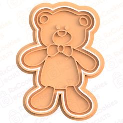 bear.jpg Descargar archivo STL Cortador de galletas de oso • Plan imprimible en 3D, RxCookies