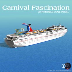 Carnival-Fascination.jpg STL file CARNIVAL FASCINATION cruise ship 3d printable model・3D print object to download