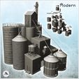1-PREM.jpg Large modern industrial facility with multiple silos with storage tanks and buildings (27) - Modern WW2 WW1 World War Diaroma Wargaming RPG Mini Hobby