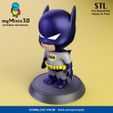 002_Batman_Color.jpg Cute chibi figures of Batman and Robin | 3D print models.