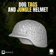 17.png Dog Tags and Jungle Helmet for action figures