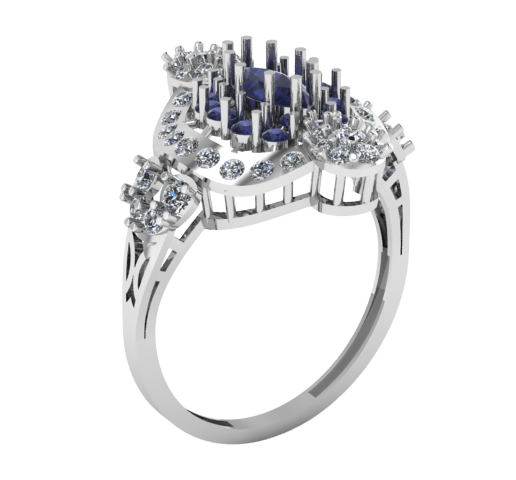 RENDER-3.png Blue Sapphire Floral Diamond Ring