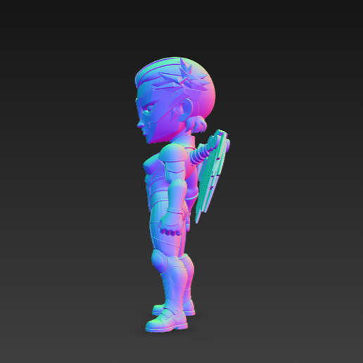 🦸 Coupe Janelle Dispatch chibi Collection・ STL File for 3D printing・Cults