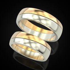 Wedding-ring-81-1.jpg Fichier STL Anneau de mariage 81・Design pour imprimante 3D à télécharger