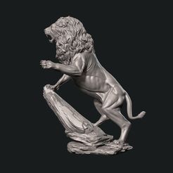 1.jpg STL file Lion Statue 3D print model・3D printable model to download
