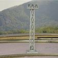 727ff12624b8fac30beb126d086d8e04_preview_featured.JPG Download free STL file HO Scale 68' Yard Light Tower • Design to 3D print, kabrumble