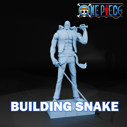 3D file BUILDING SNAKE - TEAM SHANK - ONE PIECE 🏗️ ・Template to ...
