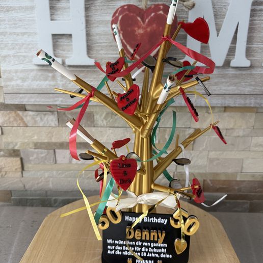Euro Tree / Euro Tree / Money Tree for Money Gifts 3D File for 3D  printingCults